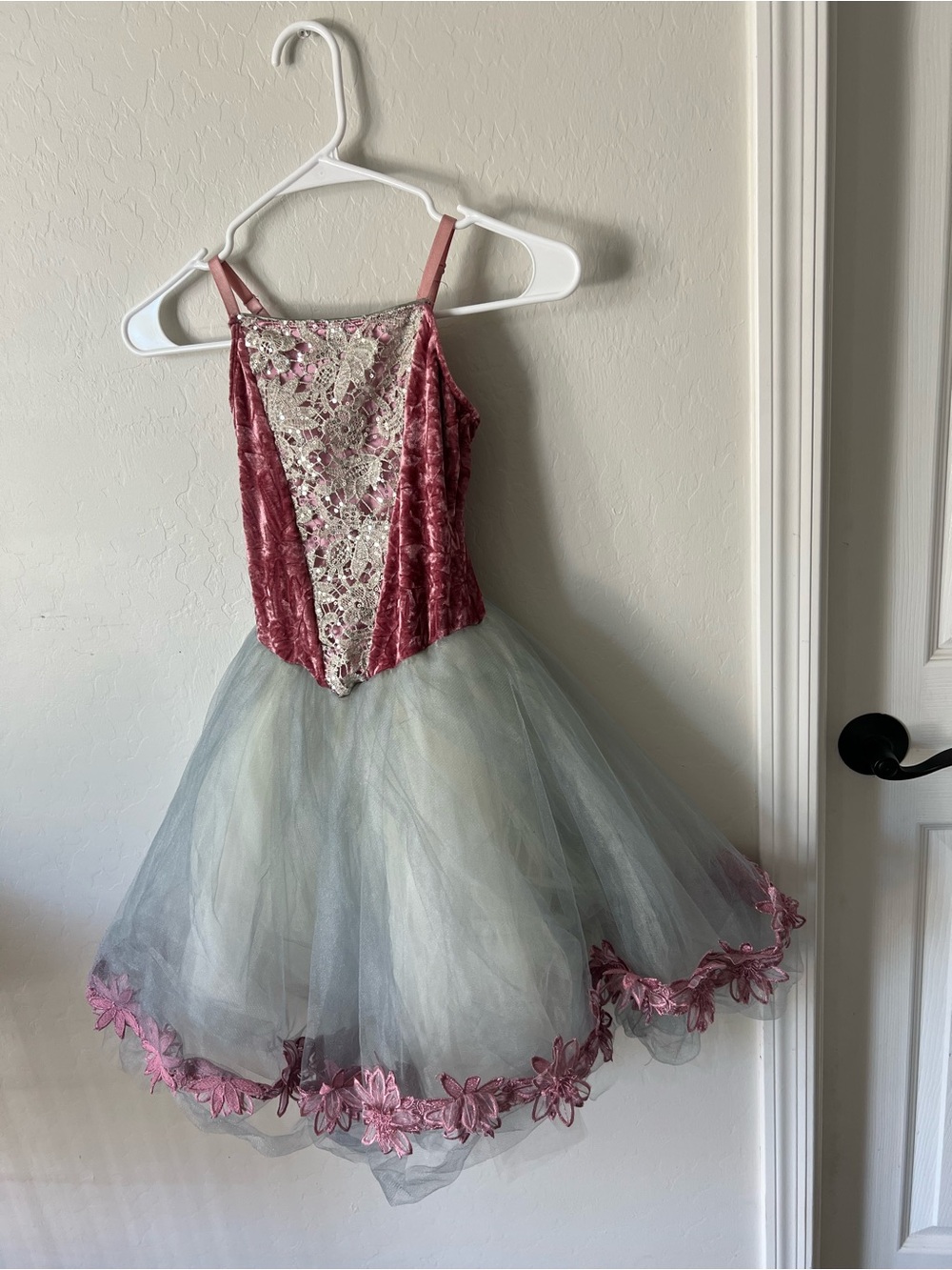 Revolution Dusty Rose Velvet & Gray Tulle Ballet Costume